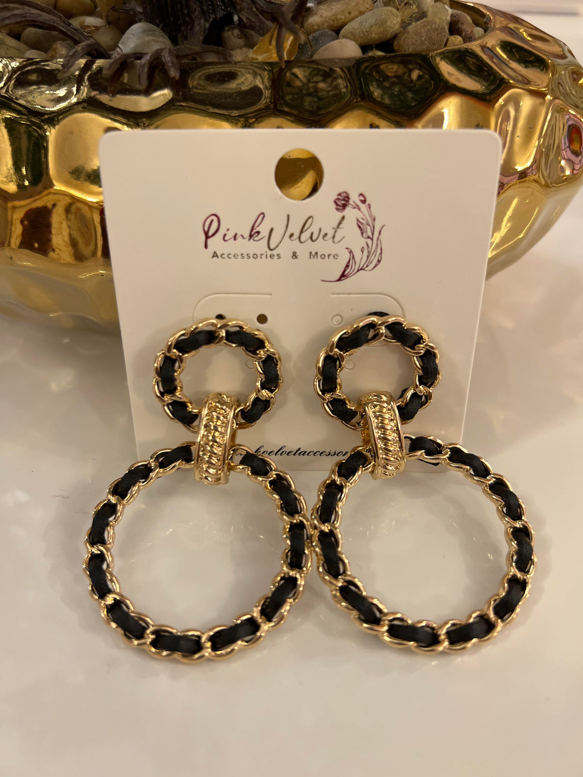 Leather Links Earrings