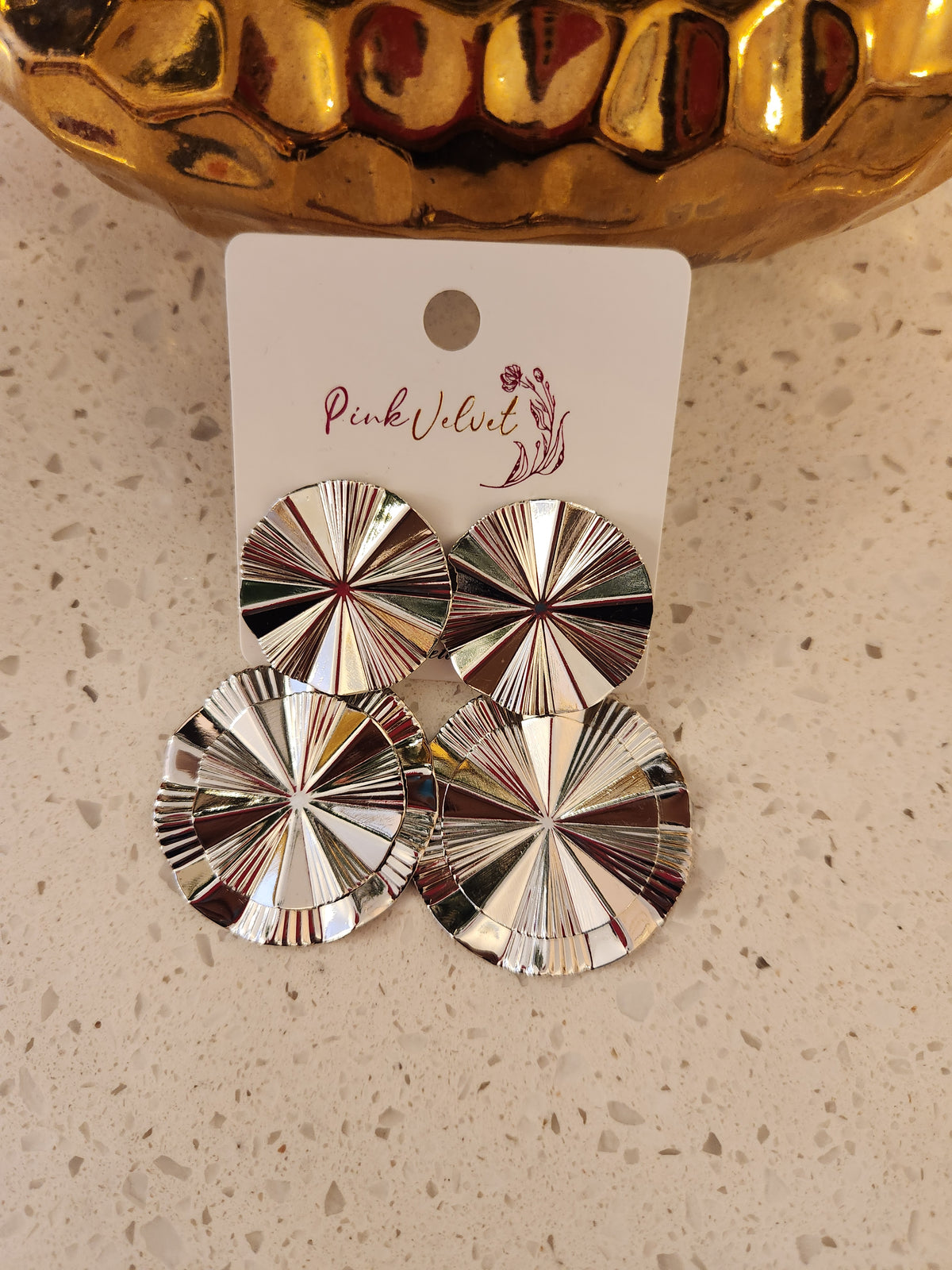 Stacked Discs Earrings