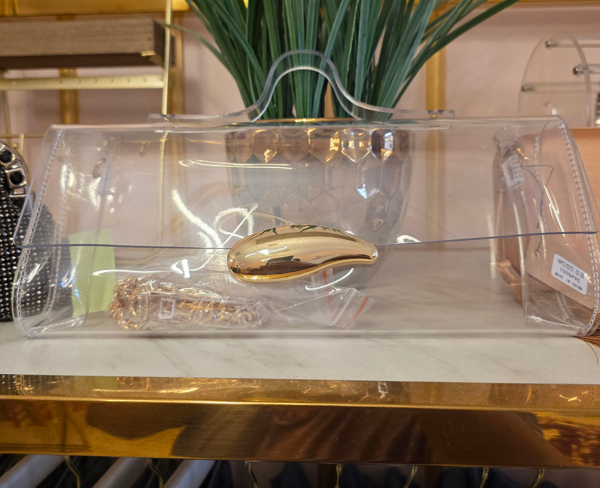 Clear Elongated Handle Bag