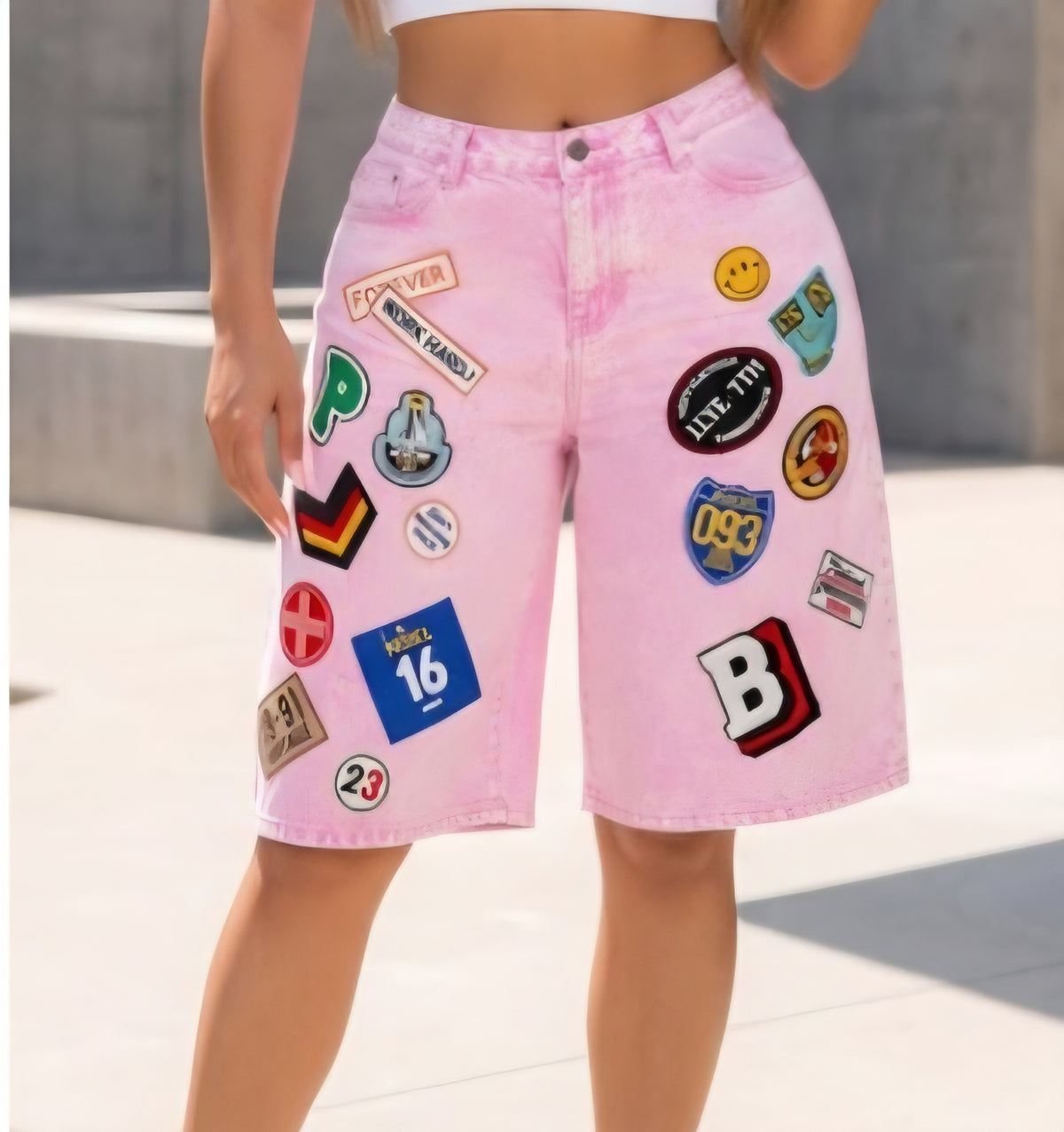 Denim Patch Jorts