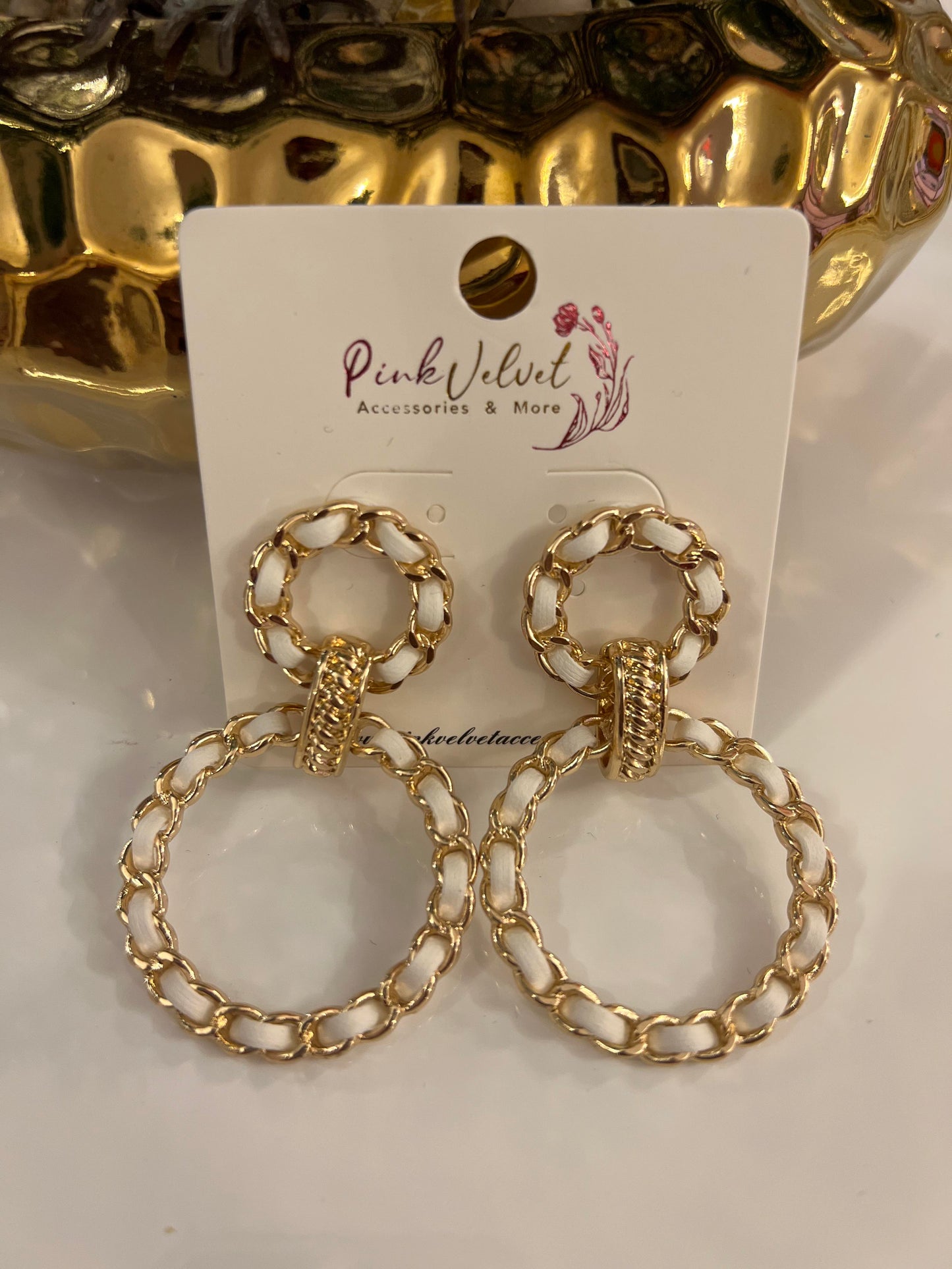 Leather Links Earrings