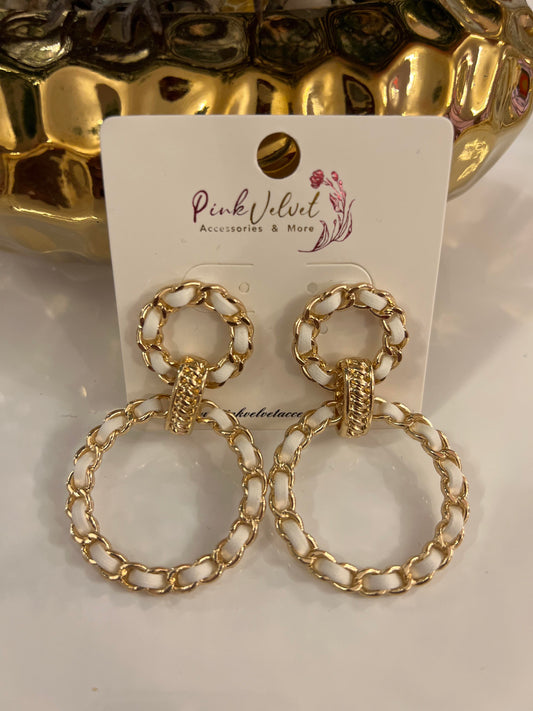 Leather Links Earrings