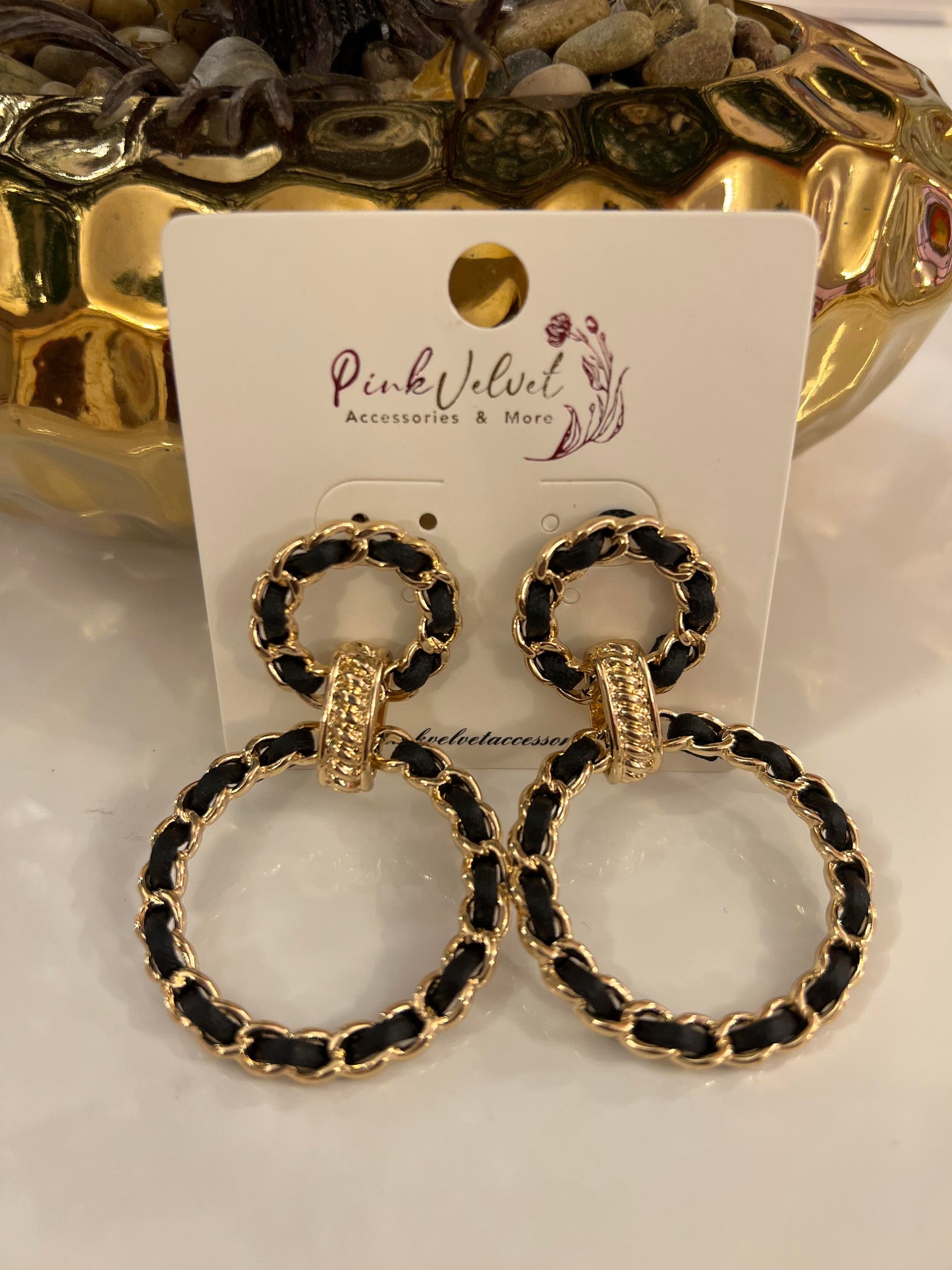 Leather Links Earrings