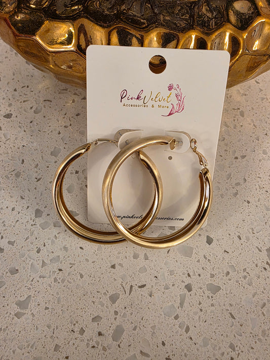 Gun Metal Smooth Hoops