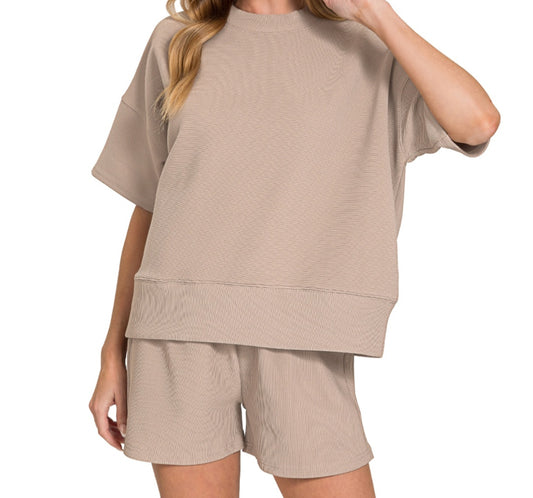 Dressy Ribbed Short Set