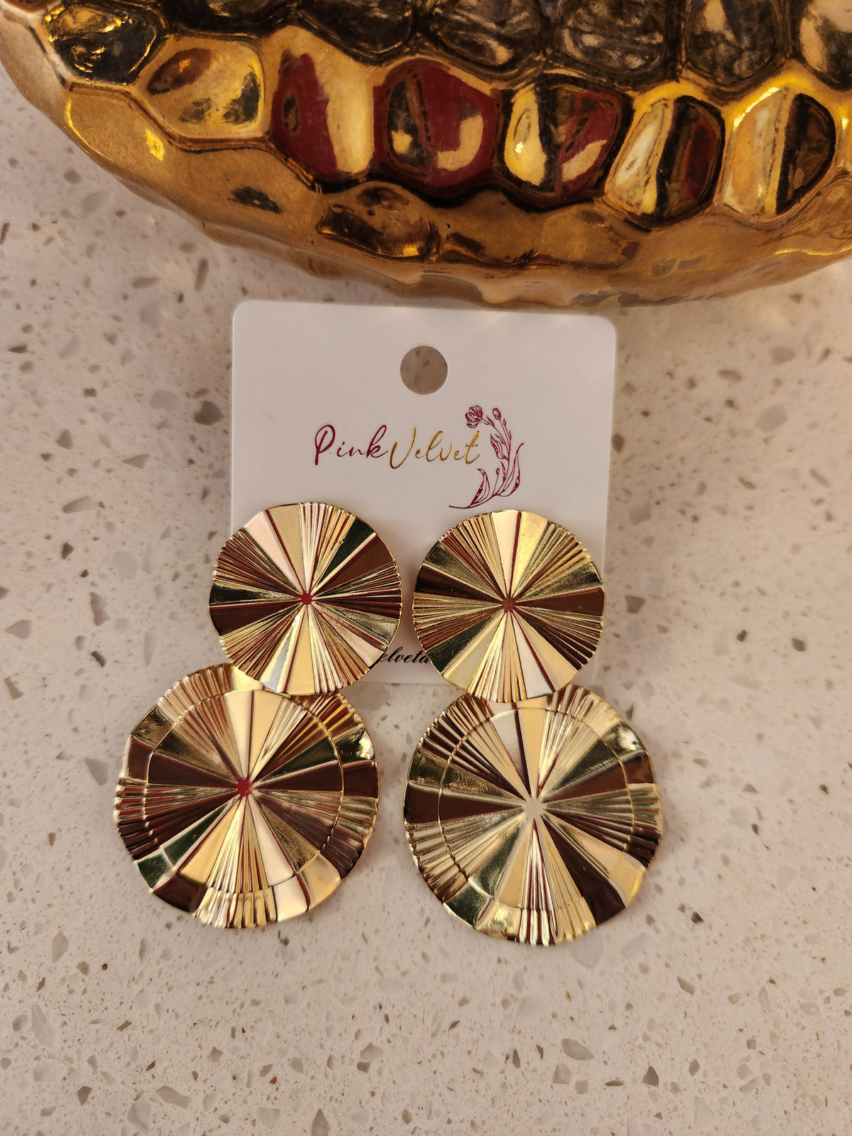 Stacked Discs Earrings