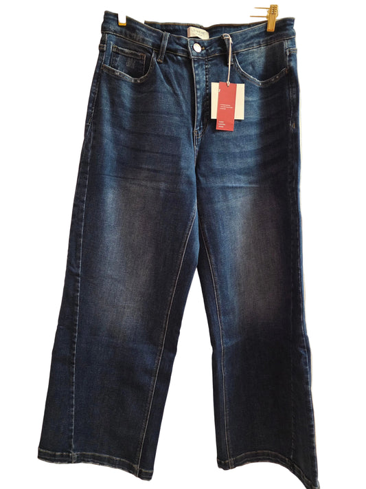 Plus High Rise Wide Jeans