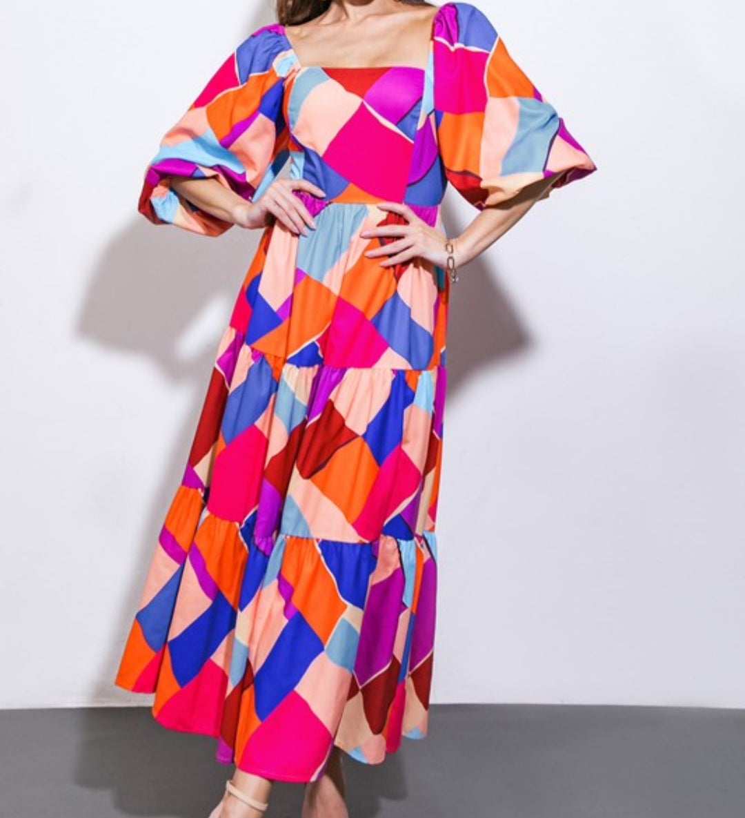 Chess Smock Back Dress