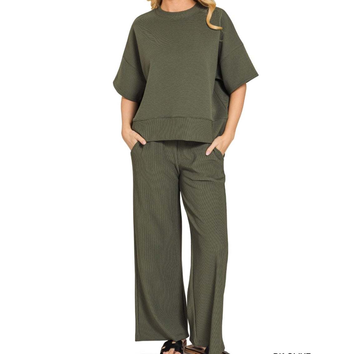 Dressy Ribbed Set