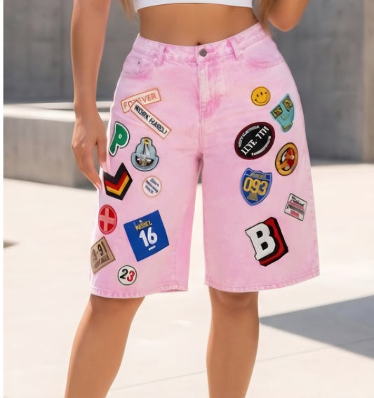 Denim Patch Jorts